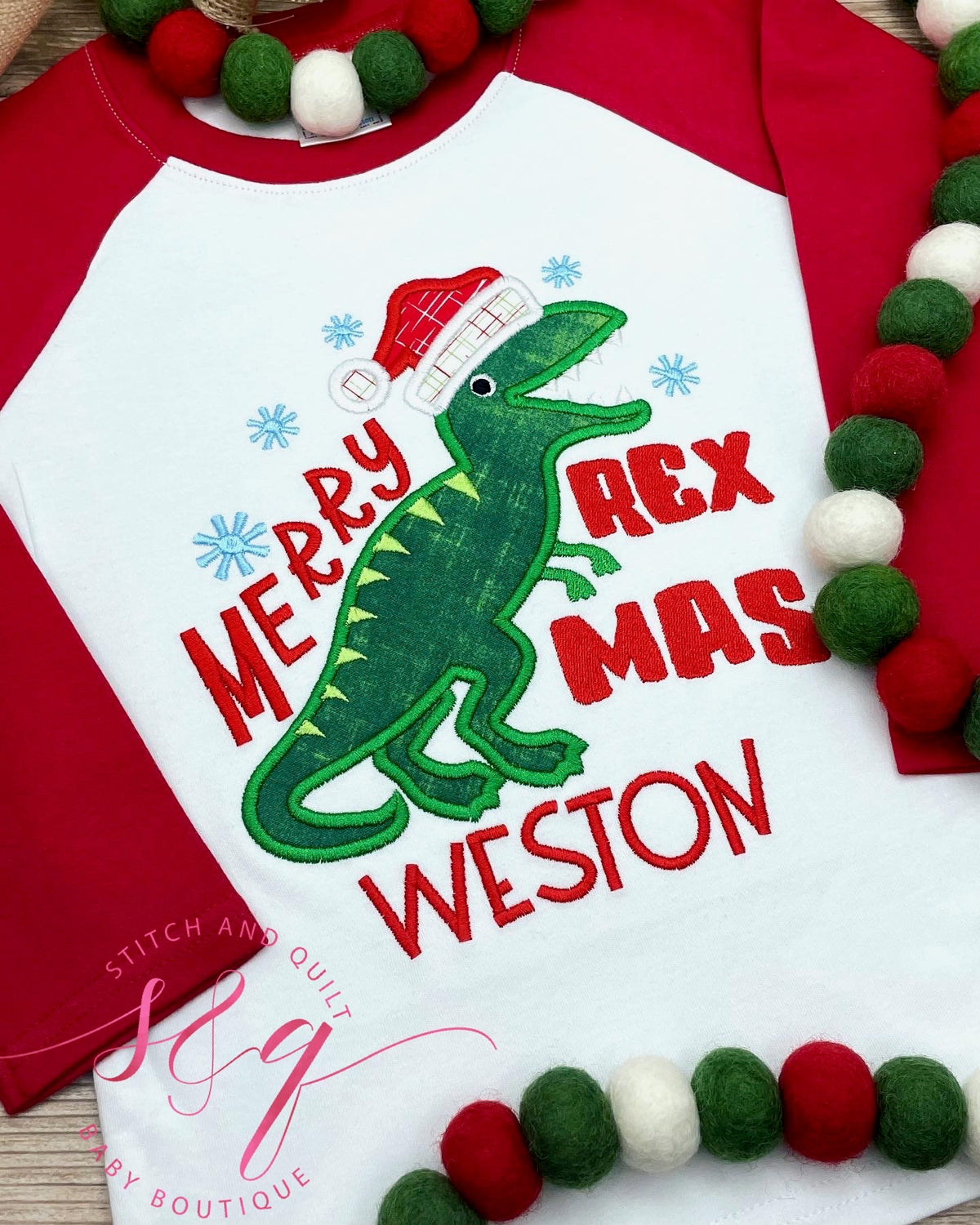 Boys Toddler and Infant Christmas Raglan Shirt, Holiday shirt for boys, Christmas shirt for boys