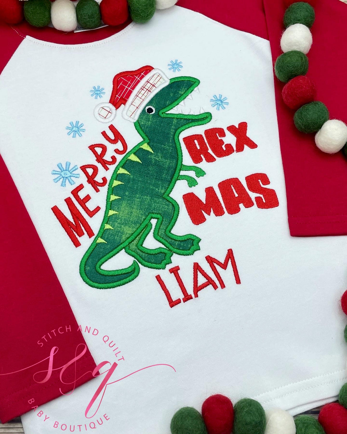 Boys Toddler and Infant Christmas Raglan Shirt, Holiday shirt for boys, Christmas shirt for boys