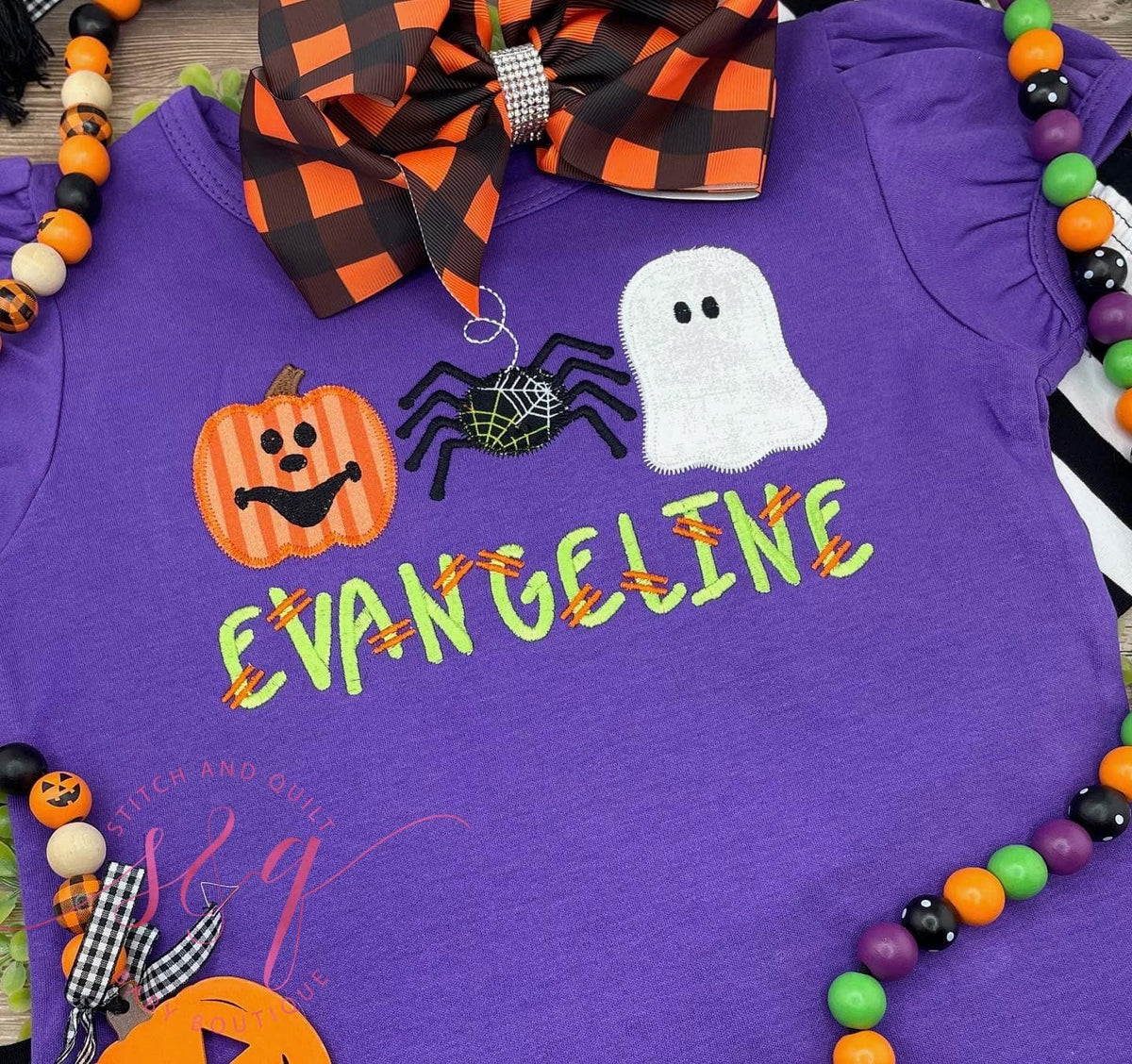 Halloween Trio Shirt,  Trick or Treat Shirt,  Halloween Shirt,  Girl Halloween Shirt,  Pumpkin, spider and ghost shirt