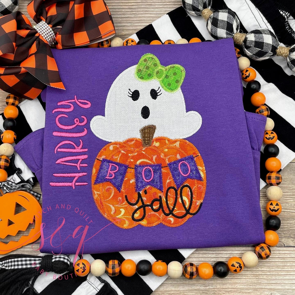 Girls Halloween Shirt, Girls&#39; Halloween Shirt with Ghost in Pumpkin,  Costume , Party, School Event