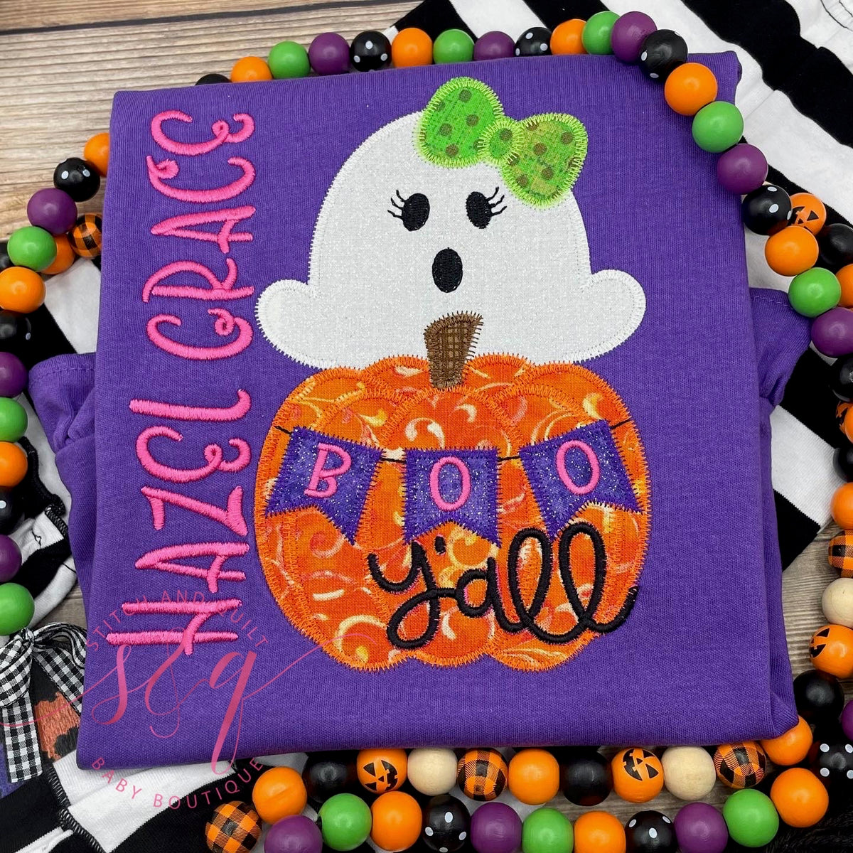 Girls Halloween Shirt, Girls&#39; Halloween Shirt with Ghost in Pumpkin,  Costume , Party, School Event