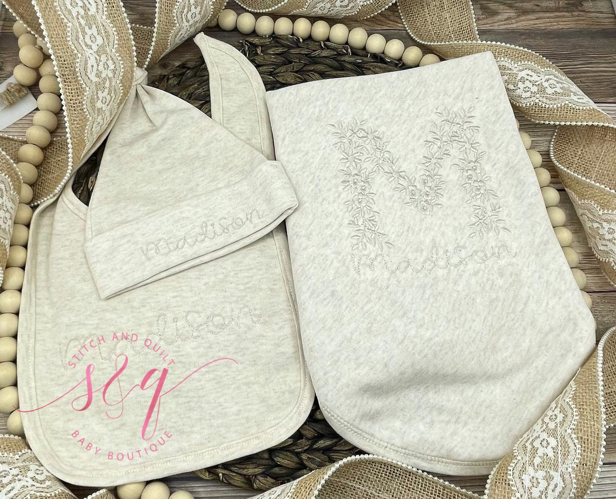 Newborn Going Home Outfit Girl, Baby Gift Girl Newborn, Newborn Beige tone on tone Newborn set, Beige Newborn outfit