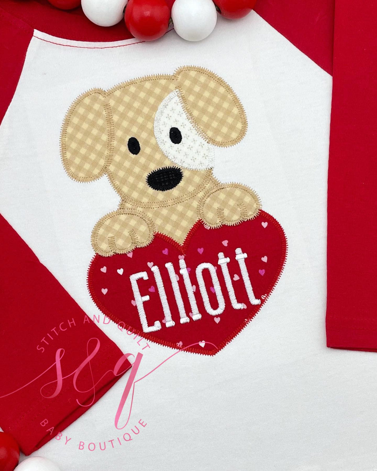 Valentine puppy dog heart shirt for boys, Baby boy Valentines outfit, First Valentines Day, Toddler Boy Valentine, Boy Valentine romper