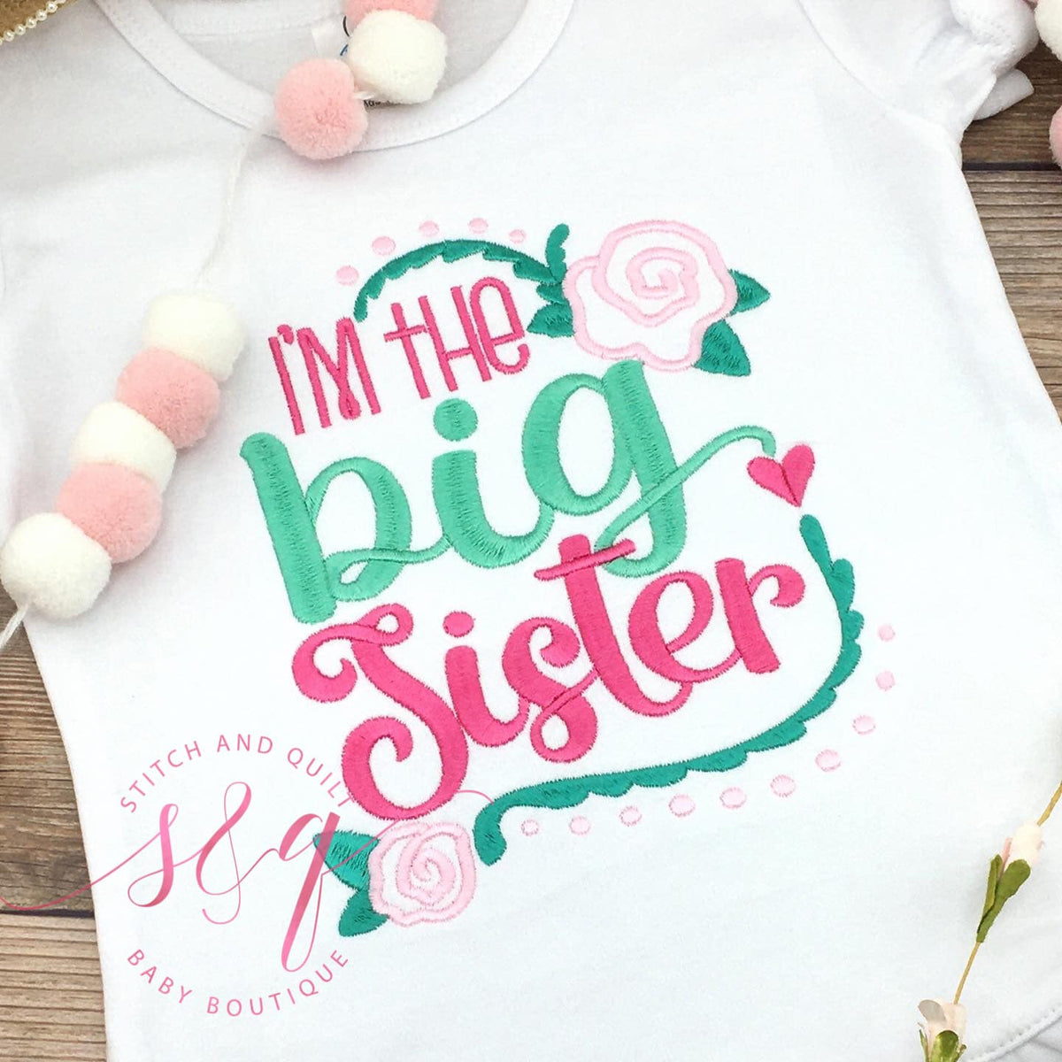 Big Sister, Little Sister shirts, Big Sister flower shirt, Little Sister flower shirt