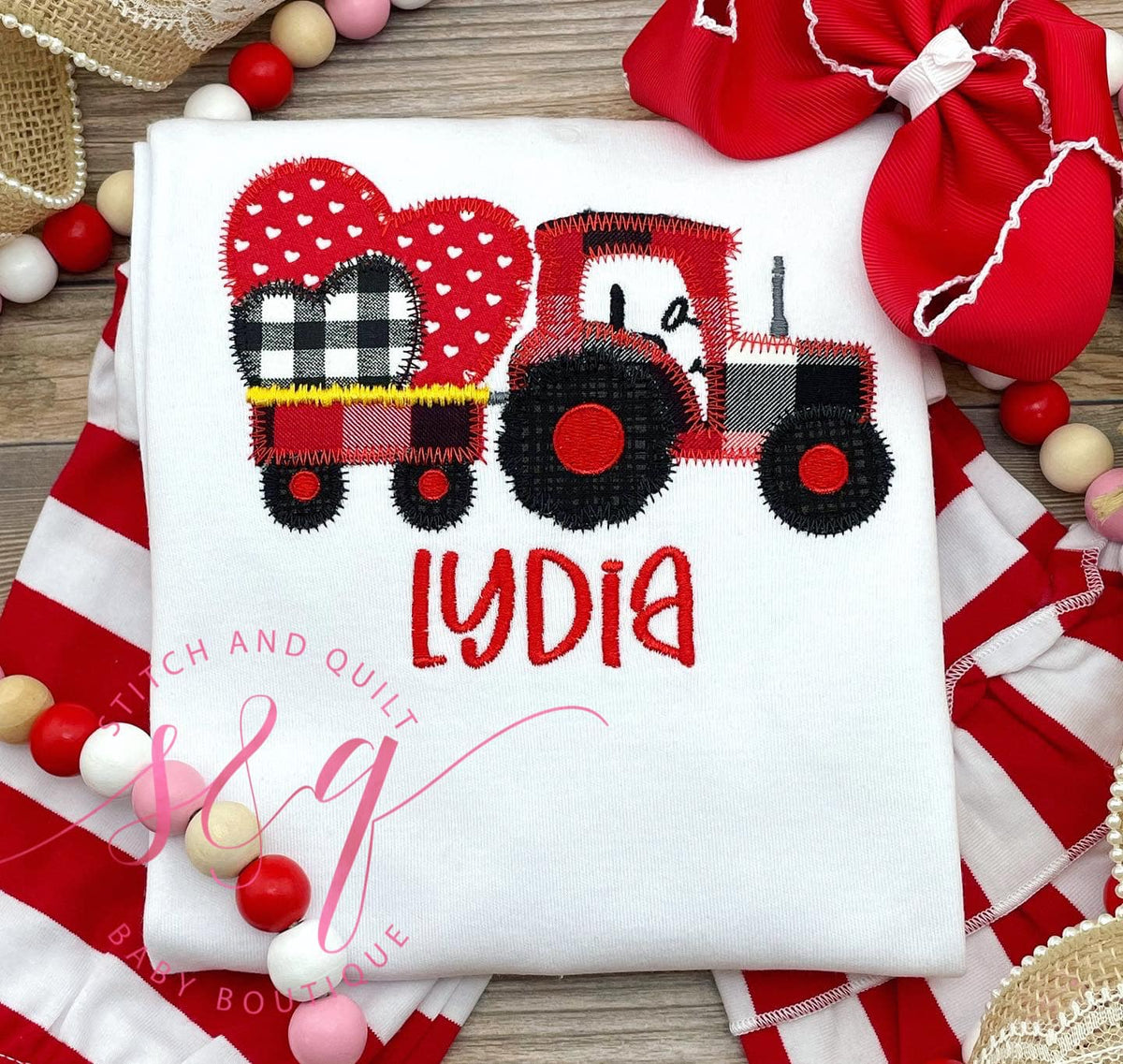 Girls Valentine Shirt Tractor Valentines Shirt, Valentine’s Day Tractor Shirt, Toddler Girl Valentine Shirt, Little Girl Valentine Shirt