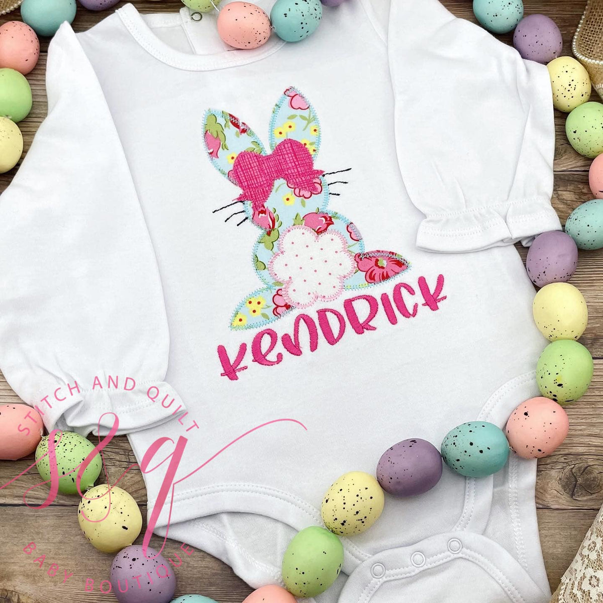 Girl Floral Easter Rabbit Shirt, Girl Easter Bunny Shirt, Girl Easter Bunny ruffle pant set, Girl Easter Rabbit Shirts, Girl Toddler Easter Outfit