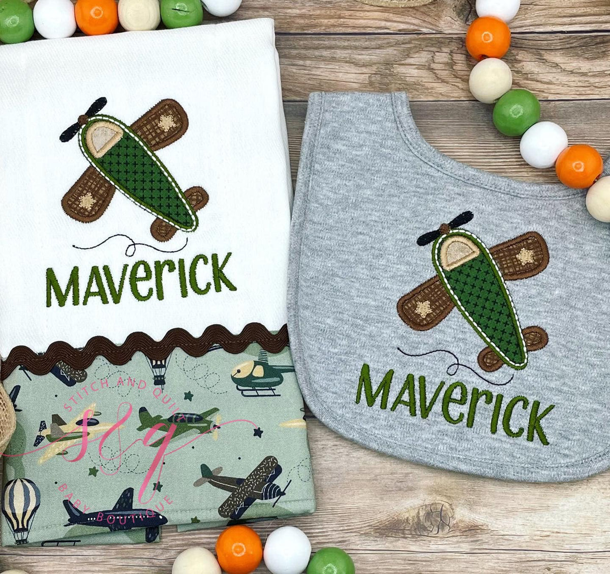 Baby Boy Coming Home Outfit, Airplane, Camo Plane Newborn Set