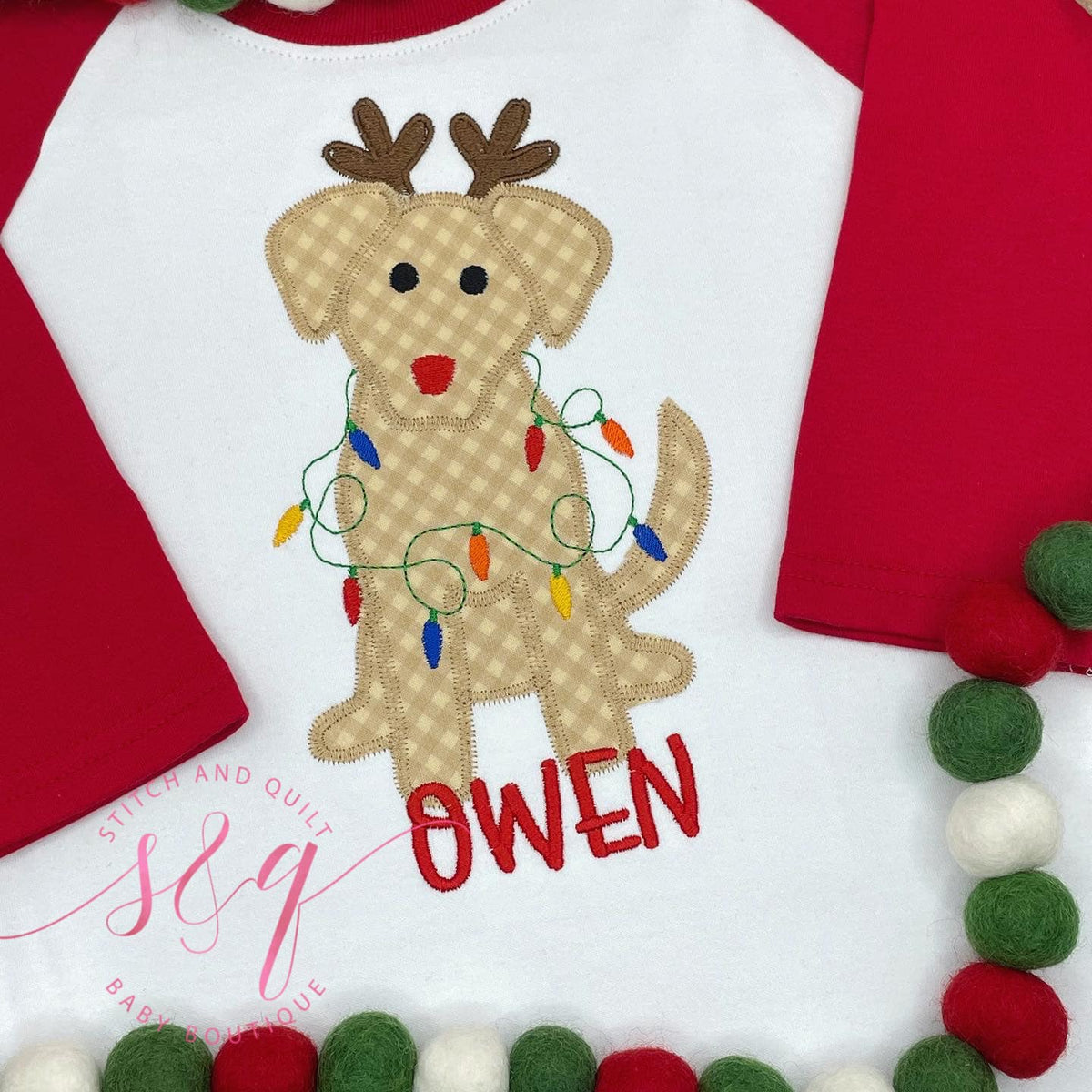 Christmas puppy Raglan Shirt, Toddler Boy Girl Santa Tee,  Baby Santa Claus, Christmas Shirt Kids, Christmas Dog puppy