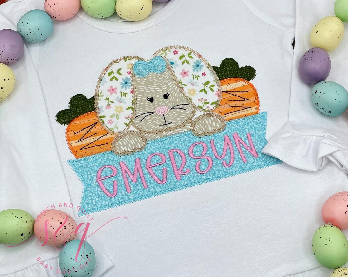 Girl Easter Shirt,  Girl Easter Bunny and Carrot Shirts, Girl Easter Rabbit Shirts, Girl Toddler Easter Shirt outfit