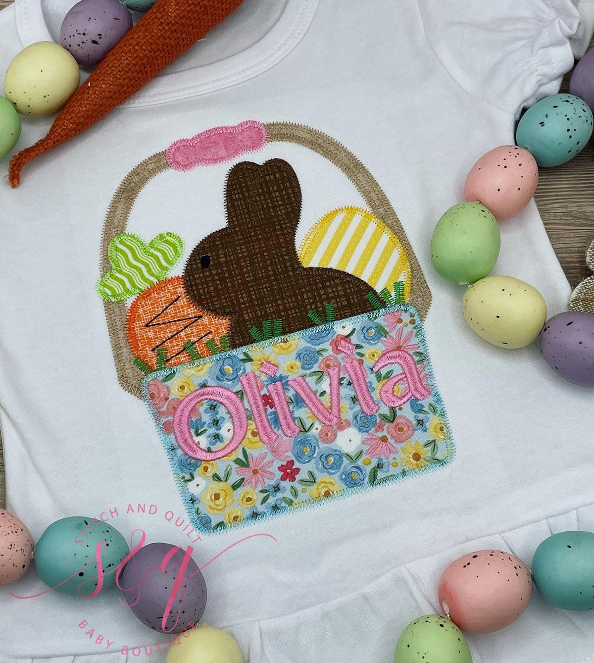 Girl Easter Shirt,  Girl Easter Basket shirt and short set,  Easter outfit, Girl Easter rabbit outfit