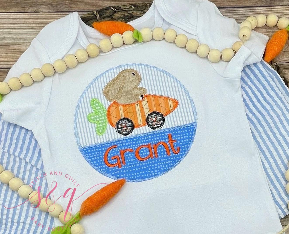 Boy Easter Shirt, Boy Easter bunny outfit, Spring shirt for boys toddler, Easter bunny shirt, Easter short set, Easter Carrot Car shirt