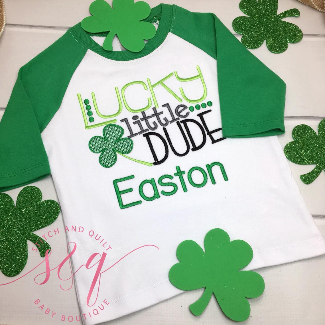 Boys St. Patrick’s Day shirt, St Patrick’s Lucky little dude