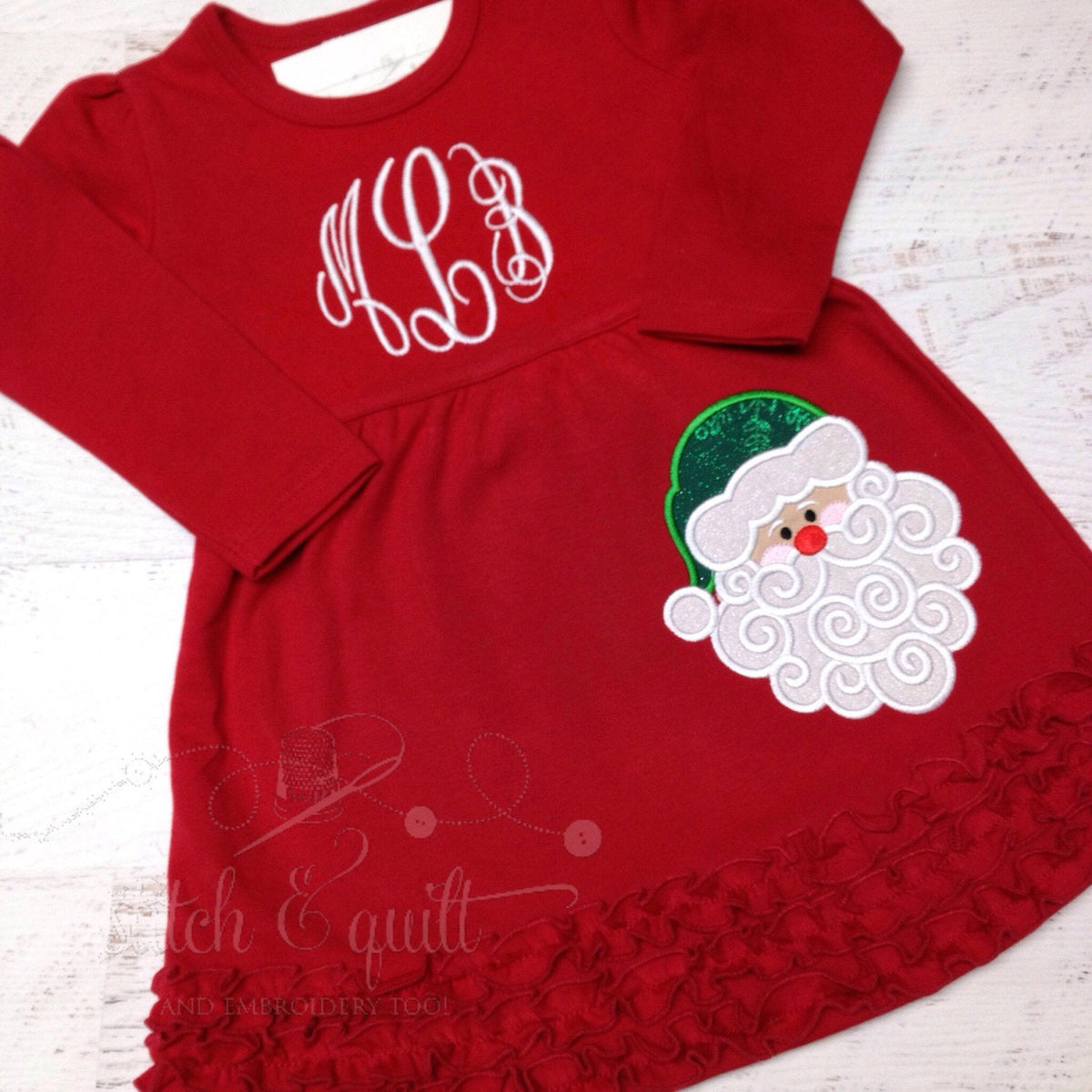 Christmas Dress for girl,  Infant Christmas Dress, Girl&#39;s Christmas Dress, Christmas Dress baby, Toddler Dress, Santa Claus Dress,