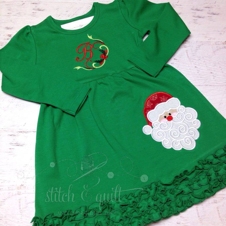 Christmas Dress for girl,  Infant Christmas Dress, Girl&#39;s Christmas Dress, Christmas Dress baby, Toddler Dress, Santa Claus Dress,