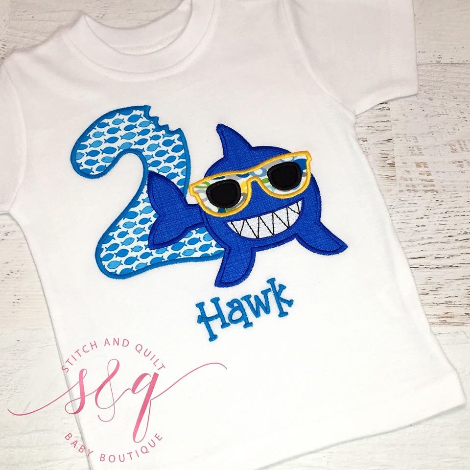 Personalized shark shirt, Shark Birthday, Shark Birthday Shirt, Shark ...