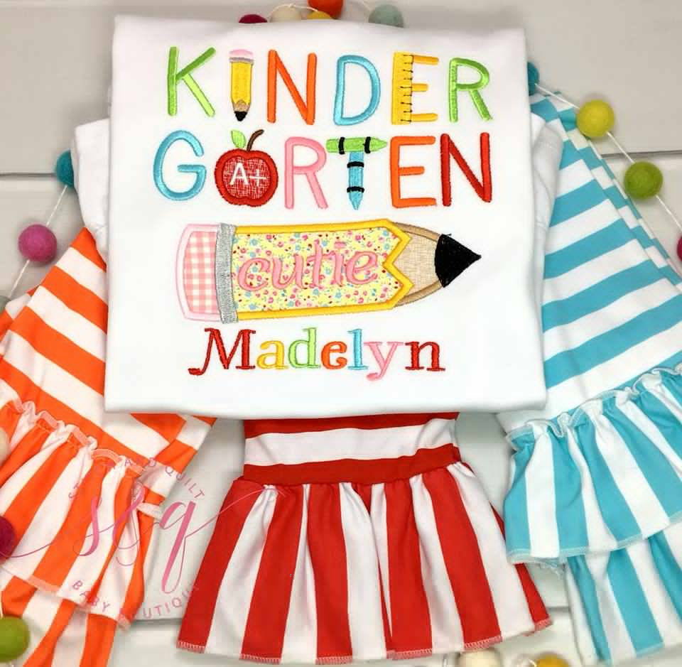 Kindergarten Cutie back to school  outfit, Back to school outfit