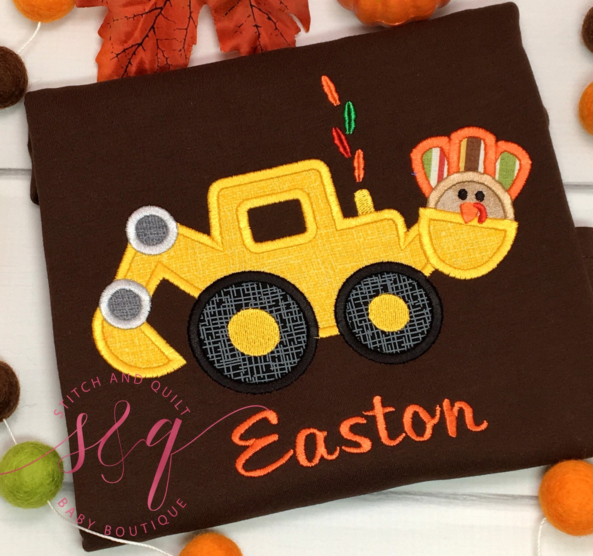 Boy Tractor Loader Shirt, Pumpkin Shirt, Boys Thanksgiving Shirt, Loader, Pumpkin Truck, Tractor Shirt, Halloween , Thanksgiving