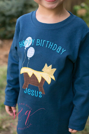 Birthday Jesus shirt, Boys Christmas shirt, Happy birthday Jesus