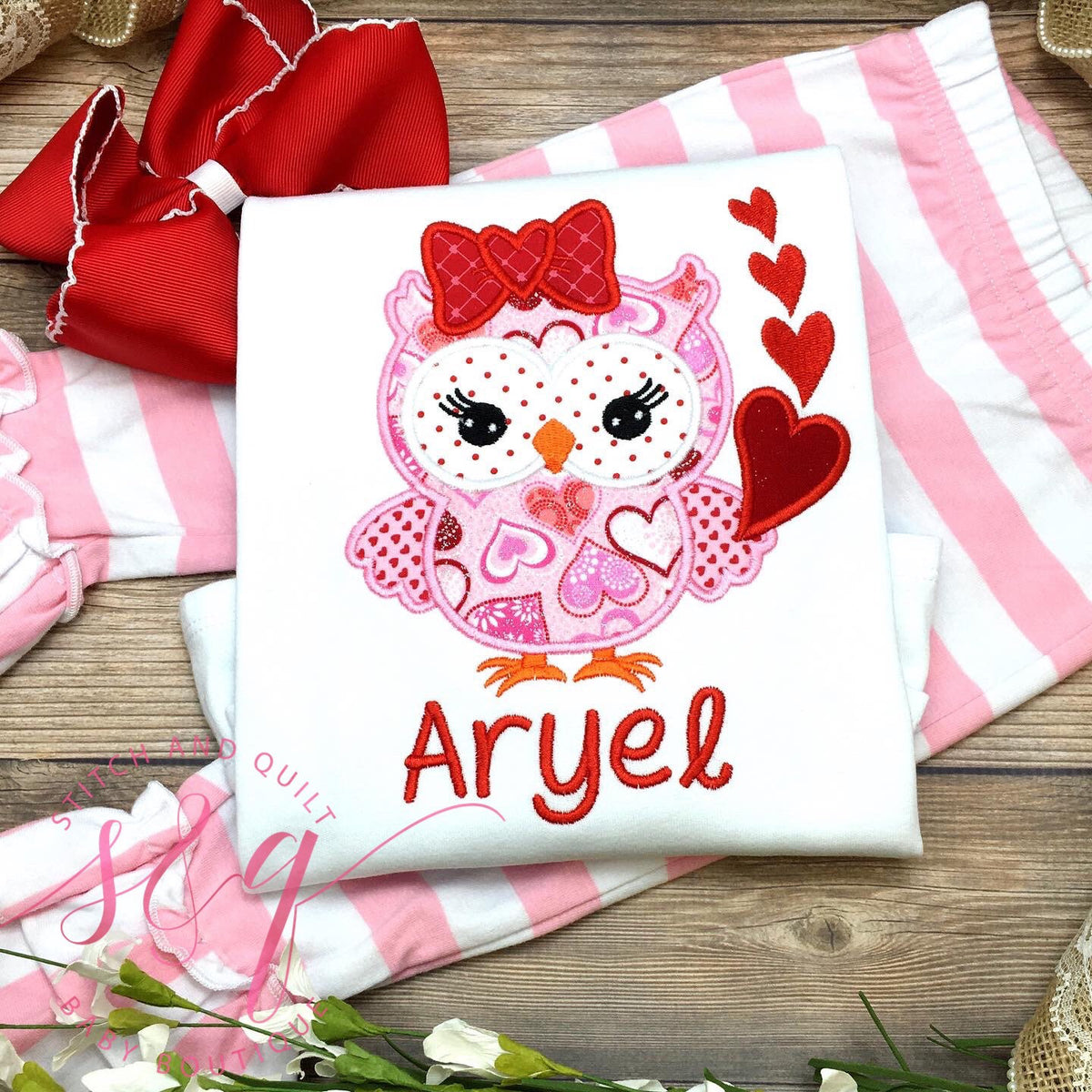 Girl&#39;s Valentine Outfit, Girls pink Valentine, Girls Valentine Outfit, Valentine shirt for Girl, Toddler Owl Shirt, Ruffle pants set