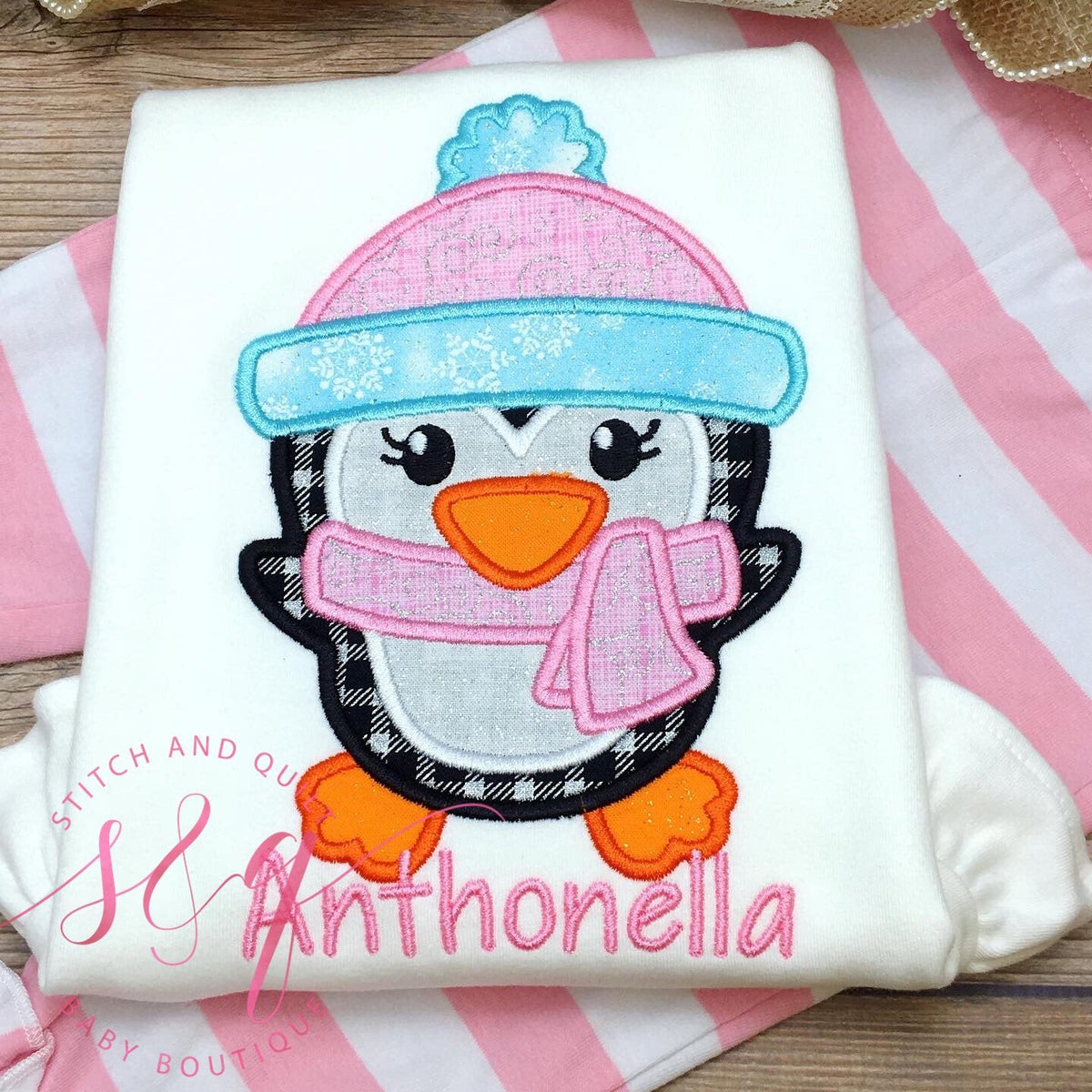 Girls Winter Penguin outfit, Girl penguin outfit, penguin shirt