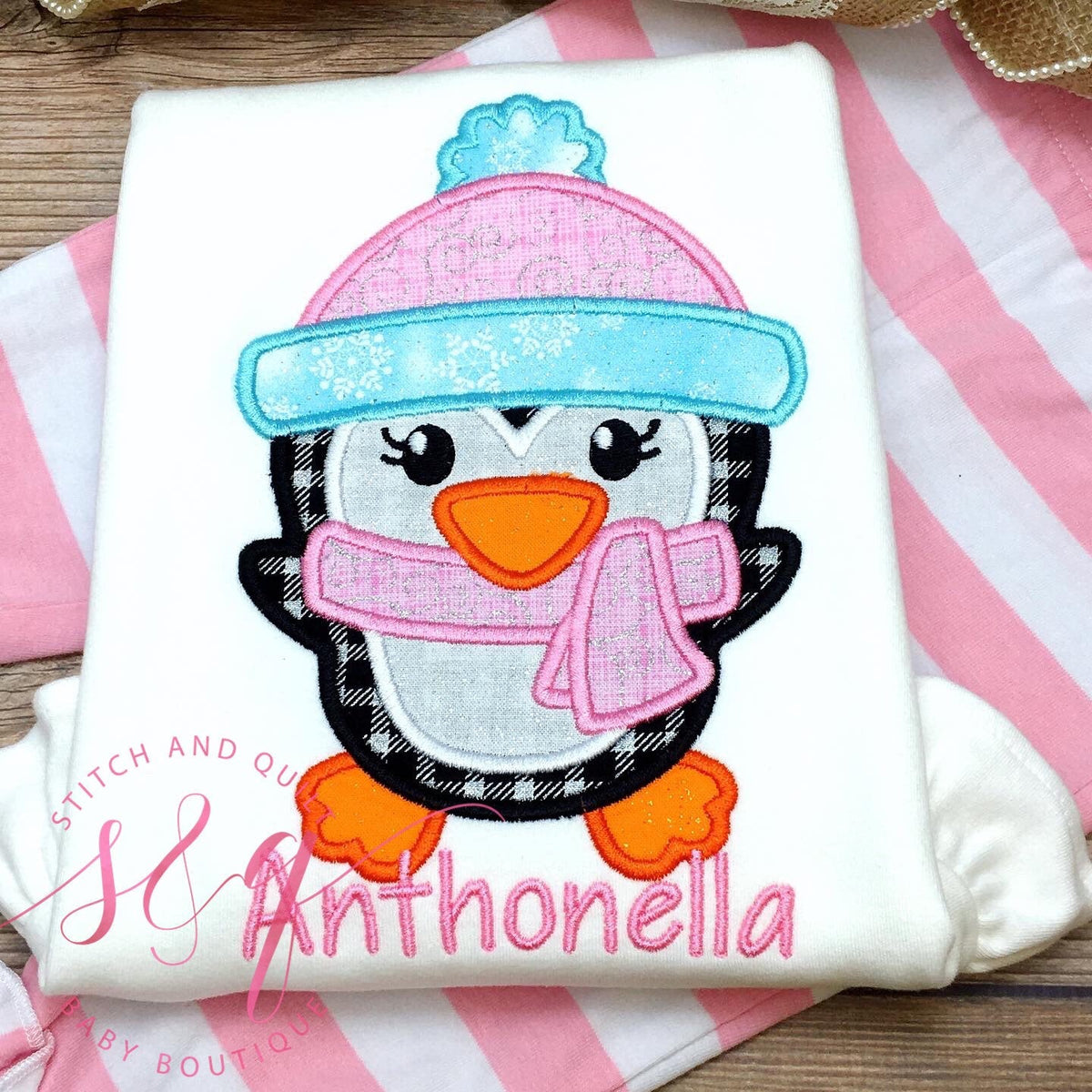Girls Winter Penguin outfit, Girl penguin outfit, penguin shirt
