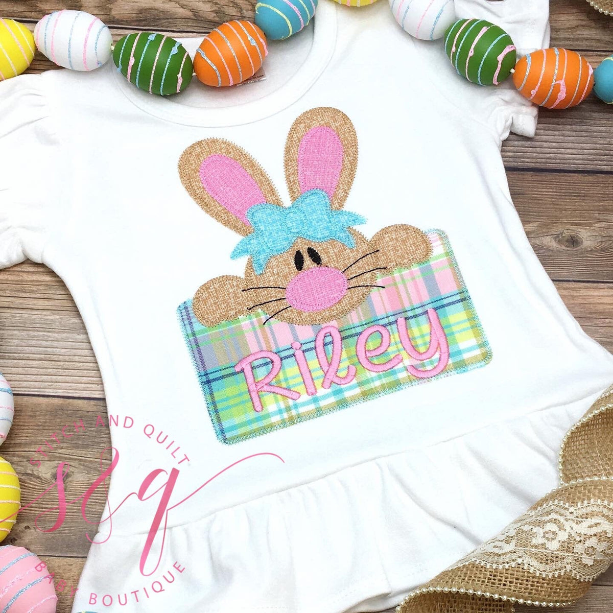 Girl Easter Shirt, Girl Monogrammed Easter Shirt, Girl Easter Bunny Shirts, Girl Easter Rabbit Shirts, Girl Toddler Easter Shirt outift