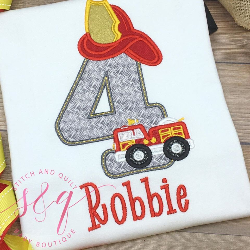 Fireman birthday shirt, Firetruck birthday party,  Fireman birthday, Birthday Raglan