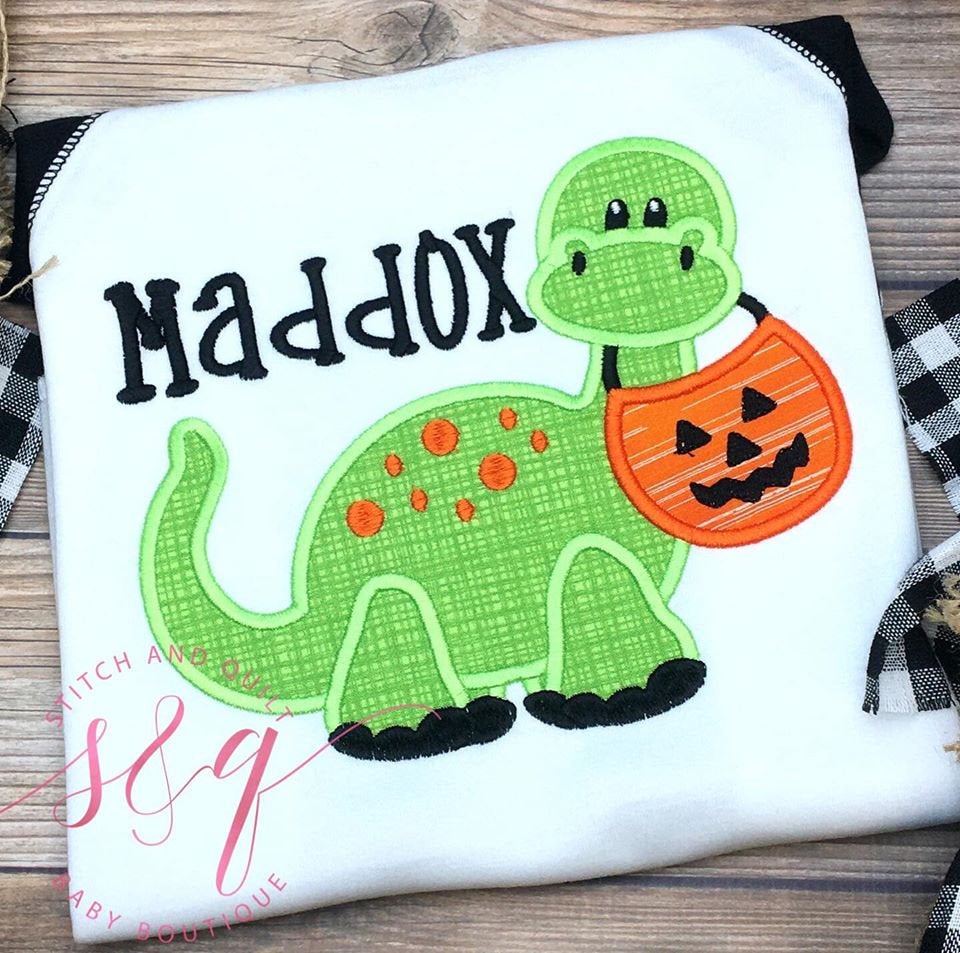 Dinossauro fantasma engraçado dino moon candy toddler boys halloween t shirt  design